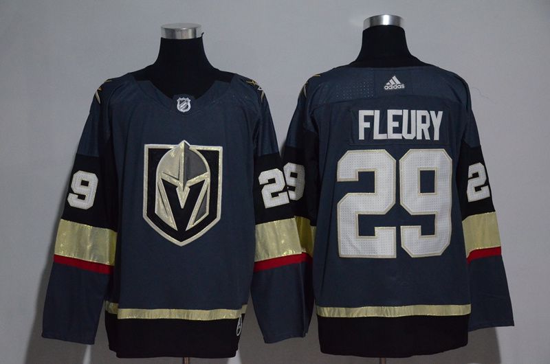 Women Vegas Golden Knights #29 Fleury Fanatics Branded Breakaway Home Gray Adidas NHL Jersey->pittsburgh penguins->NHL Jersey